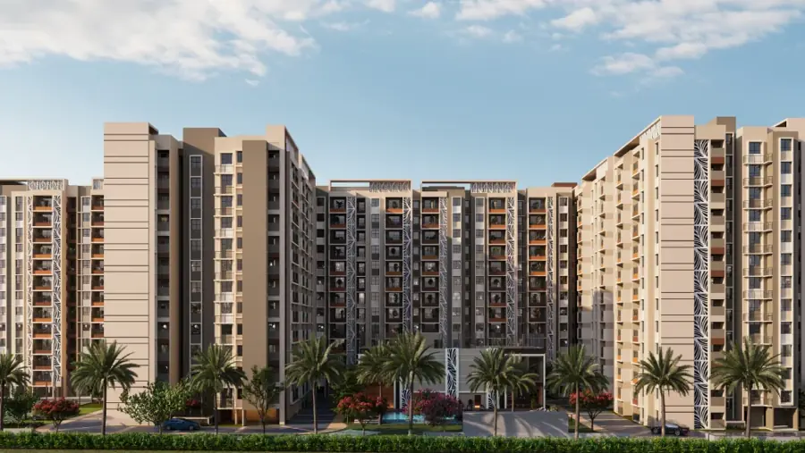 TVS RR Nagar tower facade concept West Bengaluru