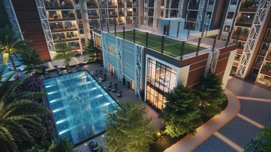 TVS RR Nagar swimming pool concept