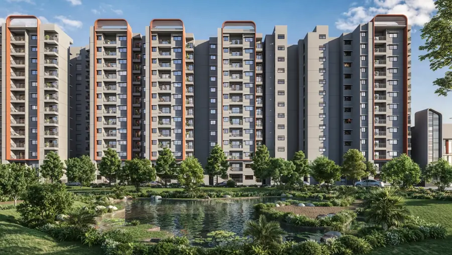 TVS RR Nagar water features concept